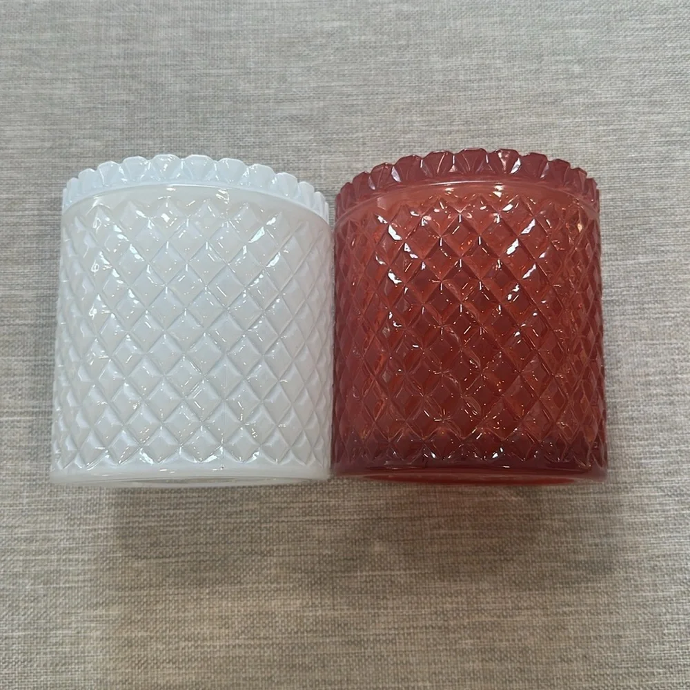 ❤️🤍 Set of Two Vintage Style Glass Bathroom Organizers
